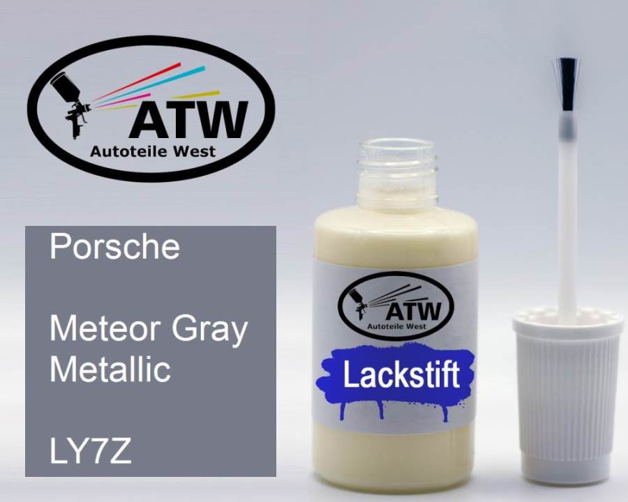 Porsche, Meteor Gray Metallic, LY7Z: 20ml Lackstift, von ATW Autoteile West.